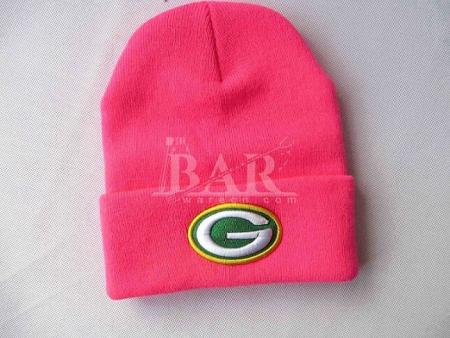 изготовленные на заказ розовые шлемы beanie девушок с вышитым логосом для промотирования 